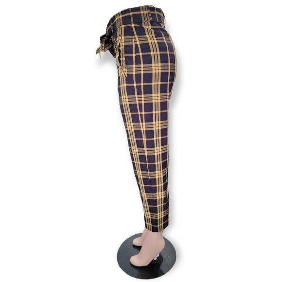 Aritzia Wilfred Women's Darontal Plaid Trouser Pants Size‎ 6 High Rise Career - Picture 4 of 12